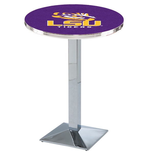 42" Chrome Louisiana State Pub Table